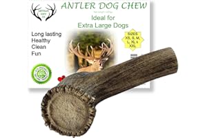 ARTISAN GIFT CO Naturally Shed 100% Natural Premium Deer Antler Chew for Dogs - minimum weight 225g (XL- 1 Unit)