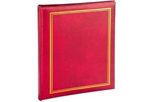 VICTORIA COLLECTION Album Photo Traditionnel pour Photos Format 10x15 - Album Durable pour 100 Photos avec des Espaces Supplémentaires pour des Notes Personnalisées | Facile à Remplir avec des Pochettes en Plastique