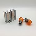 2 x Autolamps 382Y P21W BA15S Amber Orange Indicator Car Light Bulb 343 12v 21w