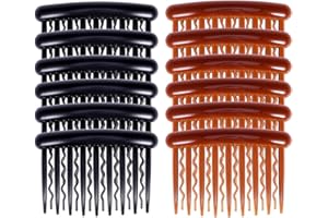 Lurrose Lot de 12 peignes à cheveux décoratifs pour femme et fille 17 dents