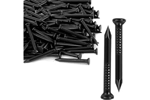URAQT Set med platt huvud, 80 st 2,2 x 20 mm galvaniserad betong väggspik, multifunktion metall hårdvara spikar för tegel gip