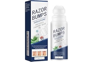 SHEBEEDO Razor Bumps Treatment for Women and Men, After Shave Solution Roll-On for Ingrown Hairs, Razor Bump Treatment for Face,Neck, Legs, and Underarm Area, Ingrown Hair Serumazor，Smooth Skin(90ml)
