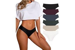 SHARICCA damskie majtki bezszwowe, oddychające, rozciągliwe, typu hipster, wygodna bielizna dla kobiet, wielopak