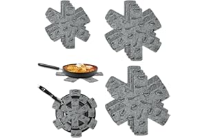 VEITEIBE Protecteurs de Pot et de Casseroles Non Tissés - Ensemble de 12,Tampons de Diviseurs sans Glissement pour Protéger et Séparer Les Ustensiles de Cuisine,Tapis pour la Cuisine et la Salle à Manger