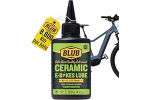 BLUB E-Bike Ceramic Lube 120ml | Grasa Cadena Bicicleta E Bike y Componentes Eléctricos | Kit Bici Eléctrica, Kit Ebike | Aceite Cadena Bicicleta MTB Eléctrica - Cera Bicicleta Cadena