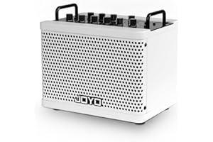 JOYO 15W Portable Bass Amp Combo | 9 Amplifier Models + 6 Modulation FX + Looper & Drum Machine | Rechargeable Battery | Digital Modeling | for Bassist Practice, Solo & Small Gigs (DC-15B)