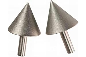 HOLZPROFI 2 Cônes d'affûtage diamantés pour bédane D. 6 à 25 mm