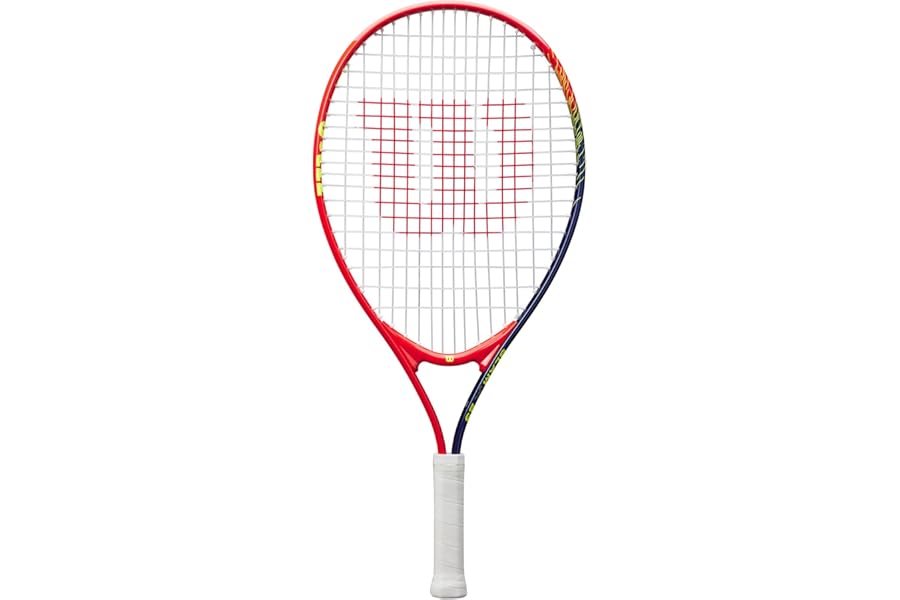 Wilson Slam Junior 23 Boys Tennis Racket Red / Yellow Strung 205g L