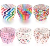 600 Pieces Cupcake Paper Baking Moulds for Cupcakes, Muffins, Pastry, Cake - Birthday, Wedding, Party