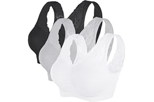 Vertvie Damen 1/2/3/4 Packs Ohne Buegel Sports BH Push up Yoga Bra Stretch Elastizität Bustier Atmungsaktiv Lauf Joggen Yoga Bra Oberteiles Tops