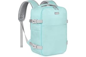YOKGO Mochila Viaje Cabina Avion 40x20x25 20L para Ryanair, Mochila Ordenador Portatil Laptop 14” Equipaje de Mano Bajo el Asiento,Maleta de Cabina Vuelo,Bolsa de Vacaciones Negocios Escuela Cereste