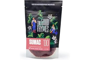 THE GOOD THYMES Vero Sumac Mediterraneo Premium 80g | Spezia Naturale Acidulata | Spezia Levantina Antiossidante Senza Sale | Alternativa al Limone e Aceto | Sapore Libano