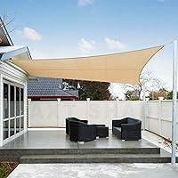 AXT SHADE Sonnensegel Wasserabweisend Quadrat 2x2m, Sonnenschutz imprägniert PES Polyester mit UV Schutz für Terrasse…