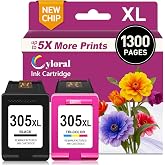 Cyloral 305XL Ink Printer for HP 305 DeskJet 2820e 4222e 2800e 2823e | DeskJet 4200e 4220e 2810e 2821e 2822e 4210e 2700e 2720