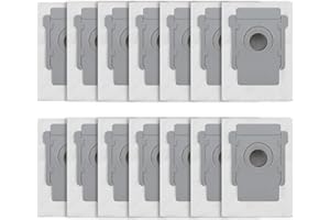 Nuangoo Lot de 14 Sacs d'aspirateur pour IRobot Roomba i7/i7+/i3/i3+/i4/i4+/i6/i6+/i8/i8+/S9/S9+/j7/j7+/E5/E6/E7 Sac de rechange pour IRobot Roomba I7 Kit d'accessoires