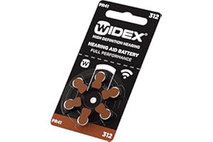Rayovac Hearing aid Batteries - PR41, Size 312, 60 Cells. WIDEX Branding