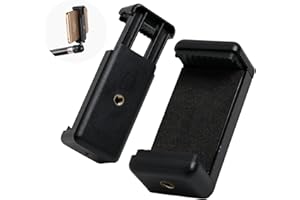 KNOCERY 2-teiliges Universal-Einbeinstativ Stativadapter Smartphone-Halterung Intelligentes Stativ für Smartphones, Selfie-Stick, verstellbare Klemme (zum Anschrauben)