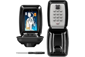 ‎VOBUKE VOBUKE Schlüsseltresor zur Wandmontage mit 12-stelligem Zahlencode Groß Aussen Schlüsselbox, Zinklegierung Wasserdicht und Rostfrei Schlüsselkasten Schlüsselsafe für Ersatz Haus Schlüssel