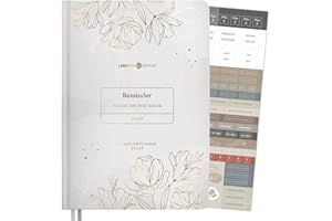 ‎LEBENSKOMPASS Lebenskompass Schülerkalender 2024 2025 A5 ”Bloom” Schöner Schülerplaner & Kalender mit vielen Extras - Hausaufgabenheft 2024 2025 für Schüler - Buchkalender Schulplaner