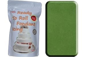 SIMPLY HEAVEN PASTE Simply Heaven 240g Regal Rollable Fondant Sugarpaste Icing (Gluten Free) (Foliage Green)