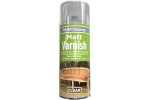 IMUSTBUY All Purpose MATT Varnish 400ML - Professional Satin Finish Spray Wood Color Paint