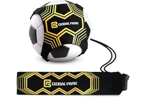 GLOBAL PARK Football Kick/Lancer Entraîneur Solo Entraînement Pratique de Contrôle de l'Aide à la Formation Ceinture Réglable pour Enfants Adultes