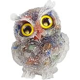 Owl Figurines Home Decor Crystal Stones Resin Animal Statue for Home or Office Decoration or Collectibles 7 Charka