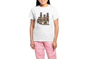 CafePress Meerkat Women's Light Pajamas Women's Novelty Cotton Pyjama Set, Comfortable PJ Sleepwear