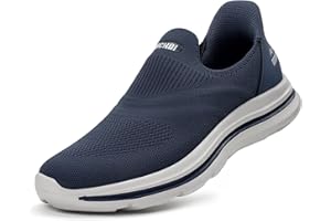 ODCKOI Slip On Sneaker Men's Lace Free Shoes Outdoor Sports Shoes Running Shoes Lightweight Breathable Hand-Free Leisure Street Running Shoes