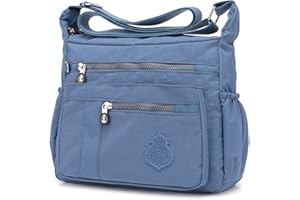 NOTAG Torby crossbody dla kobiet, na co dzień, z wieloma kieszeniami, wodoodporna, lekka torba na ramię do podróży