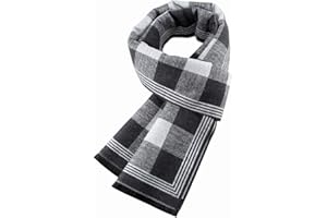 Ueither Uomo Sciarpa Autunno Invernale Termica Calda Morbida Casual Business