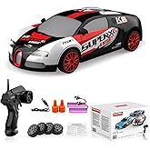 RC Drift Car Remote Control Car 2.4GHz 1:24 Scale 4WD 15KM/H High Speed Model Vehicle LED Lights Drifting Tire Or