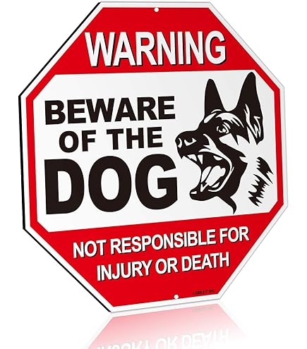 VSafety Cartello Dogs Running Free, Enter At Own Risk, 200
