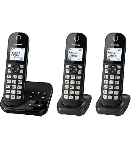 Gigaset AS690 Trio Noir - Téléphone sans fil