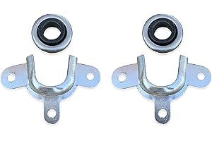 ARNAIN Rodamientos con Soporte para Persiana Enrollable | Tamaño estándar Interior 12mm, Exterior 28mm | Conjunto Que Incluye 2 cojinetes y 2 Soportes | Fabricados en España (2 Unidades)