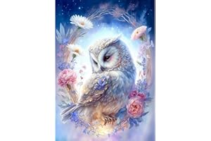 NAIMOER Oiseaux Peinture Diamant Adulte, 5D Fleurs Diamond Painting Complet, Diamant Painting Animaux Kit Enfants Diamant Strass Point de Croix Cristal Painting pour Murale Décoration 30x40cm