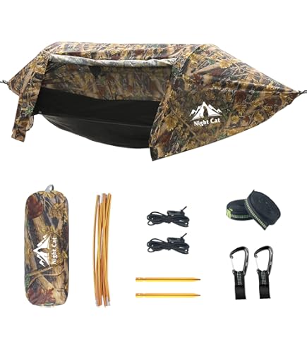 YCD Set Di Amaca Da Campeggio, Amaca Singola Doppia, Zanzariera, Zanzariera, Zan - Foto 5