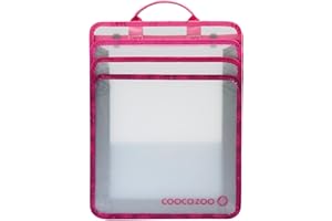 ‎COOCAZOO coocazoo Faltbare Heftbox, Berry, rosa-pink-lila, mit Tragegriff, platzsparend mit ausziehbaren Seiten, Heftordner für Schulrucksäcke, ab der 3. Klasse