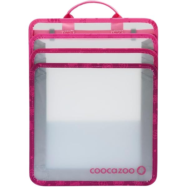 Coocazoo Portafoglio Cashdash Dope Square Red - Rosso Quadrato Con Chiusura Cerniera