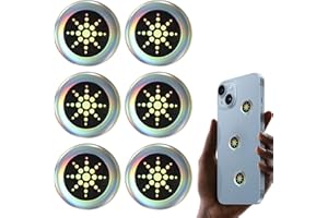 AONAYO 6er-Pack Aufkleber Strahlenschutz Handy,StrahlenschüTzer,Emf Strahlenschutz,StrahlenschüTzer Handy,Strahlenschutz,Geeignet FüR Computer,Radios,Laptops,Tablets,Fernseher