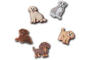Crocs Jibbitz Rośliny i zwierzęta, Doggie Doodle, 5 Pack