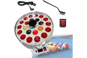 DOZPAL Polierreinigungsmaschine, Billardkugel-Set – automatischer Pool-Kugelreiniger/Snooker-Reiniger mit Kühlsystem für 16/22 Bälle (Billardkugeln Nicht im Lieferumfang enthalten),22balls