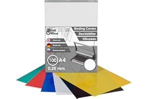 ‎PROFIOFFICE ProfiOffice® Deckblätter, DIN A4, matt, weiß, 0,28mm, 100 Stück(39001)