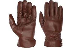 Stetson Guanti in Pelle Conductive Uomo - a dita da con fodera Inverno autunno/inverno