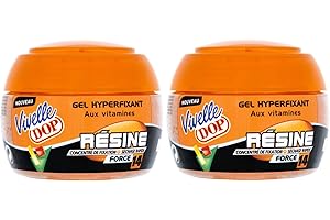 VIVELLE DOP - Gel Coiffant Hyperfixant aux Vitamines Résine Force 14 Pour Homme - 150 ml - Lot de 2