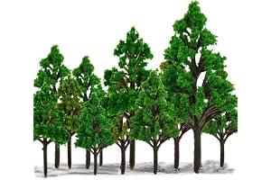 MAKINGTEC 15 PCS Model Trees, Model Trees Miniature Landscape, Diorama Model Tree, Miniature Landscape Trees for DIY Train Railways Scenery Landscape (4.5-8CM)