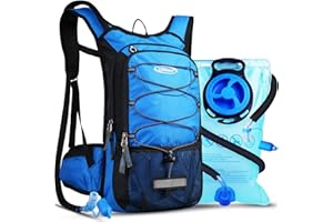 ‎LUNIDRY Lunidry Fahrradrucksack mit Trinkblase 3L, Laufrucksack Trinkrucksack 15L für Damen & Herren, Wasserdicht Sportrucksack Hydration Rucksack für MTB Ski Bike Outdoor Sport