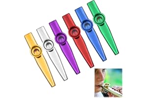 YUGUOLAN 6 Stück Kazoo Instrument, Kazoos, Kazoo Metall, Geeignet Für Kinder, Erwachsene Und Musikanfänger, Kinder Party Favors Geschenke