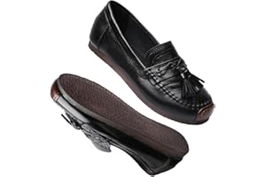 Wuyaraymia Mocasines para Mujer Zapatos de Cuero Mocasines para Señora