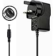 9V 1A Power Supply, AC to DC Powers Adapter 100-240V 50 60HZ Center Positive, Universal 1000MA Transformer Converter Charger UK Plug for Kids Electric Cars LED Strip Lights, Router, Video/Audio